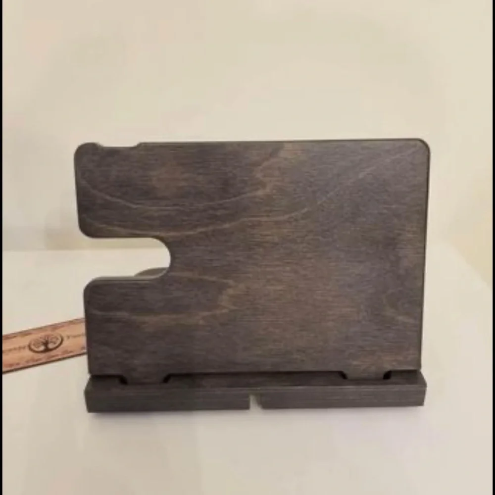 Wooden Phone Docking Station Organizer